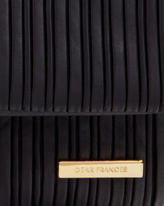 Mari Small Crossbody, Black Pleats Handbags dear-frances 