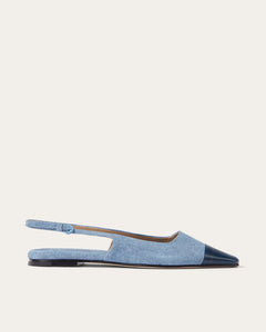 Tia Flats, Denim Leather Tia flats dear-frances 